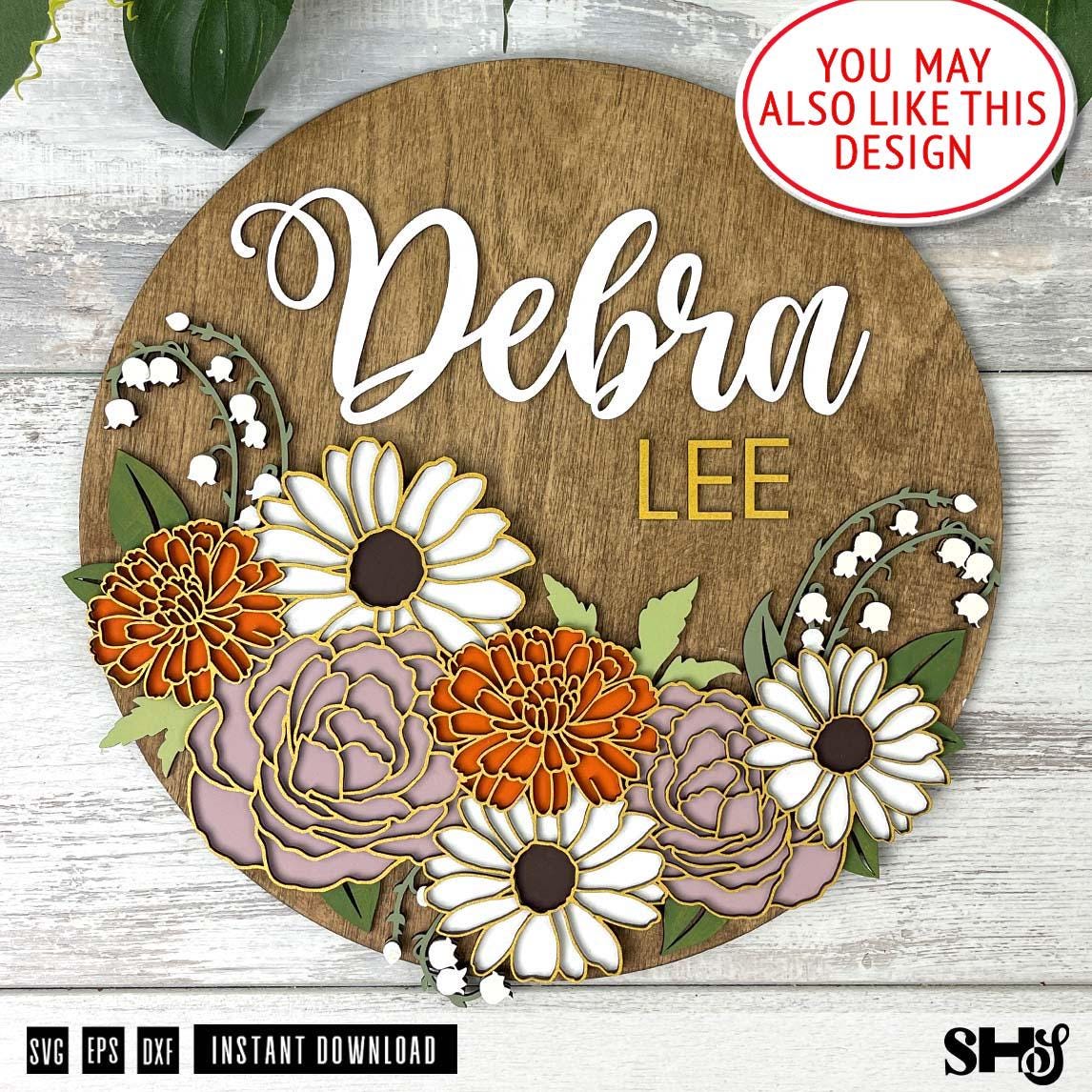 3D Flower Nursery Name Sign - Girl Nursery Décor