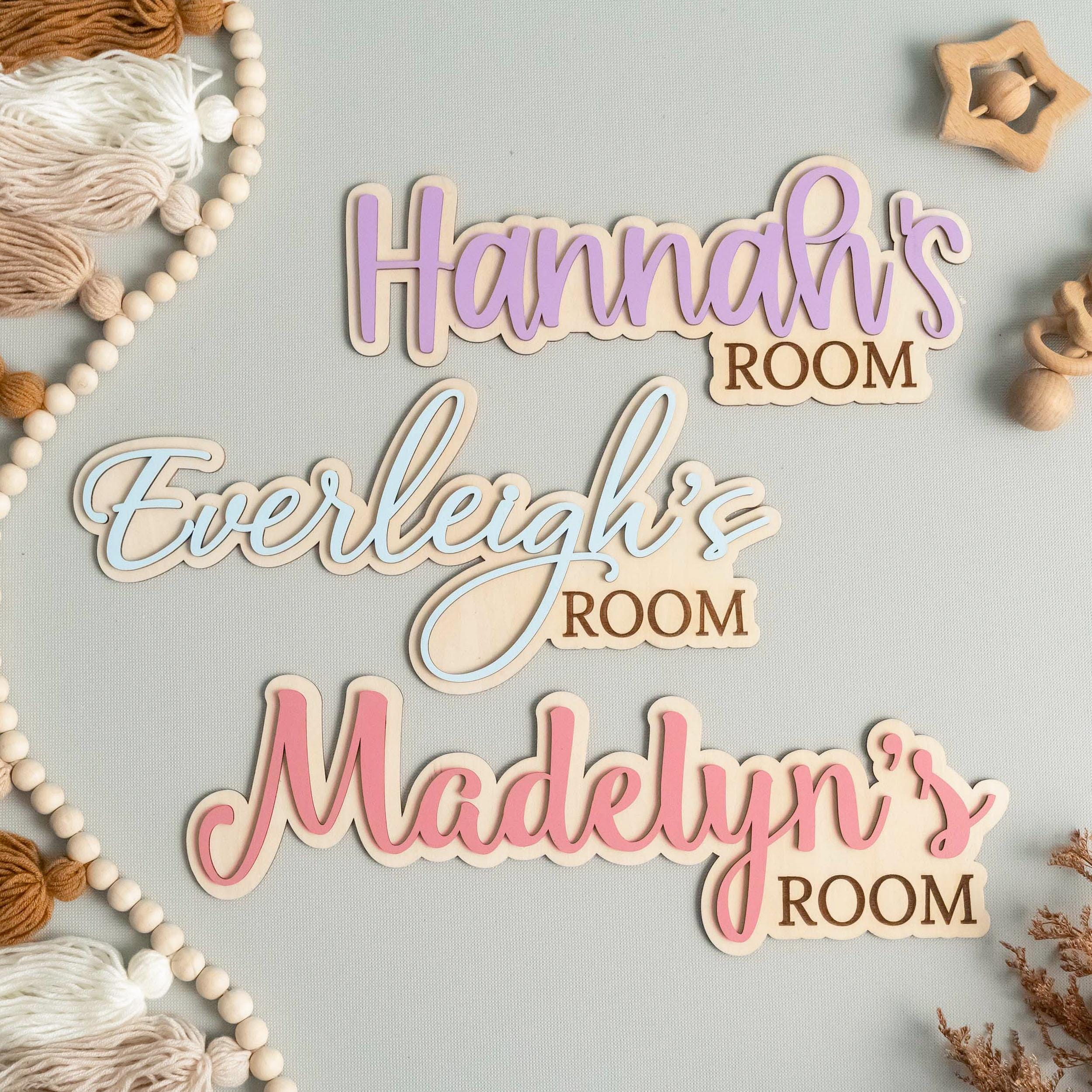 Personalized Wooden Name Sign for Nursery