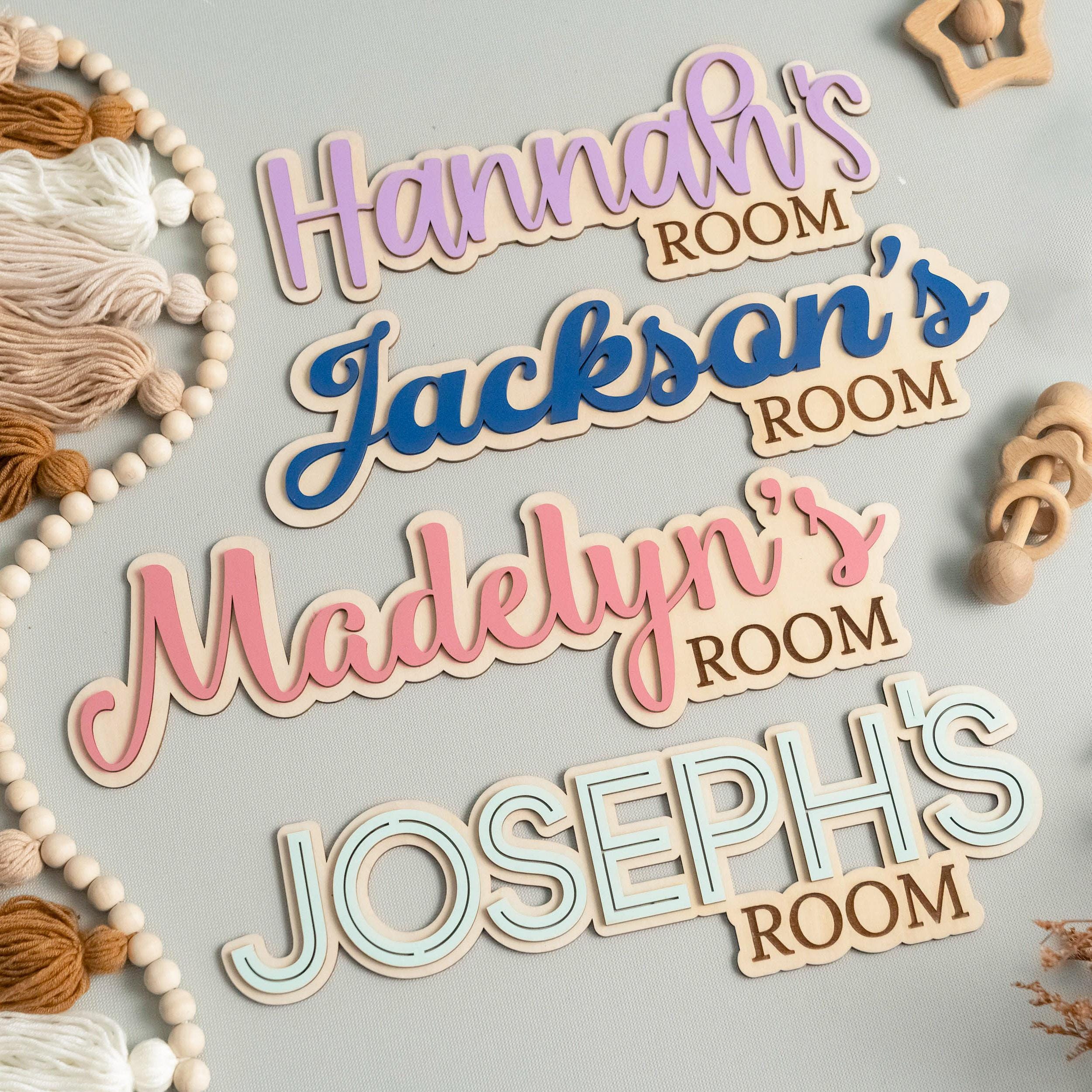 Personalized Wooden Name Sign for Nursery