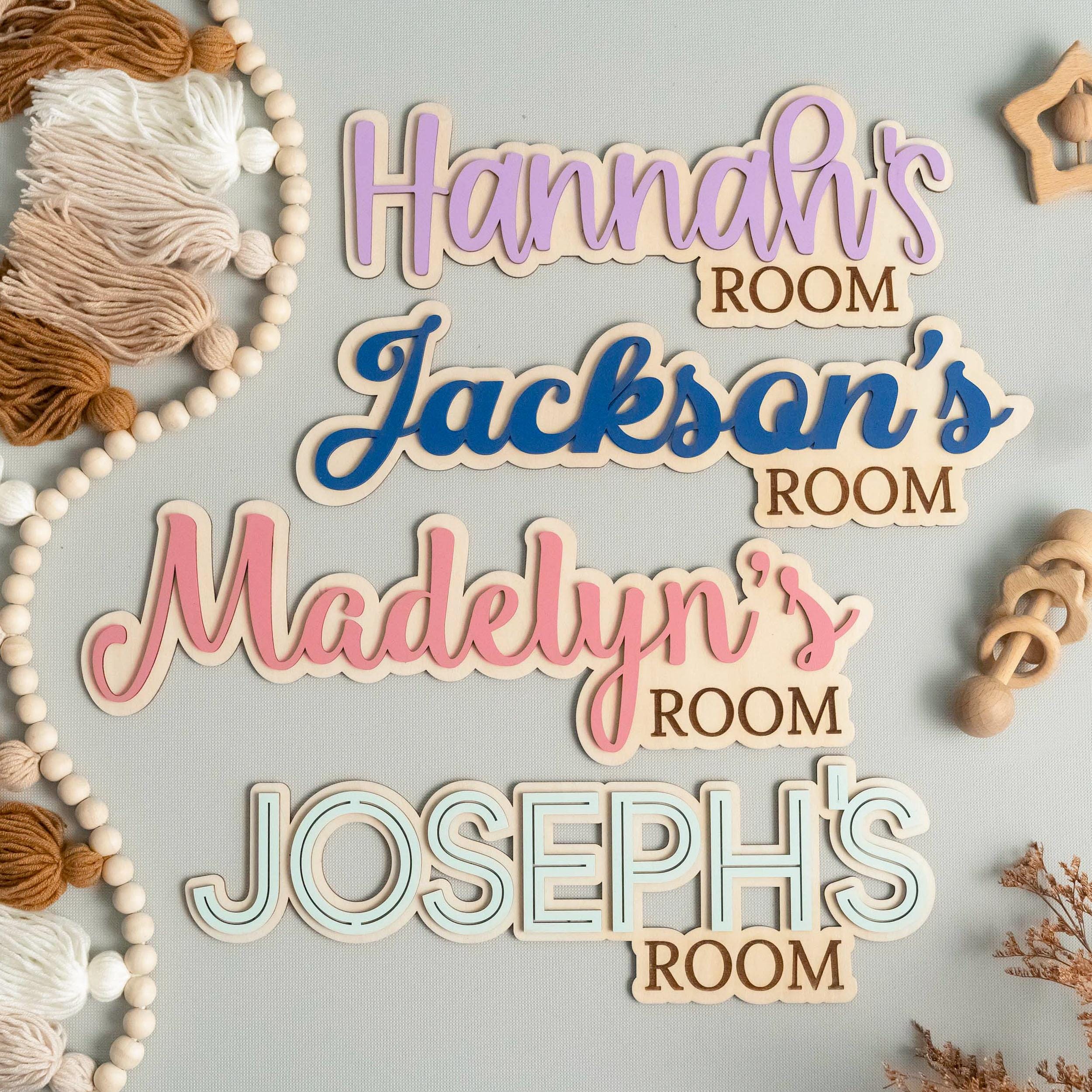 Personalized Wooden Name Sign for Nursery