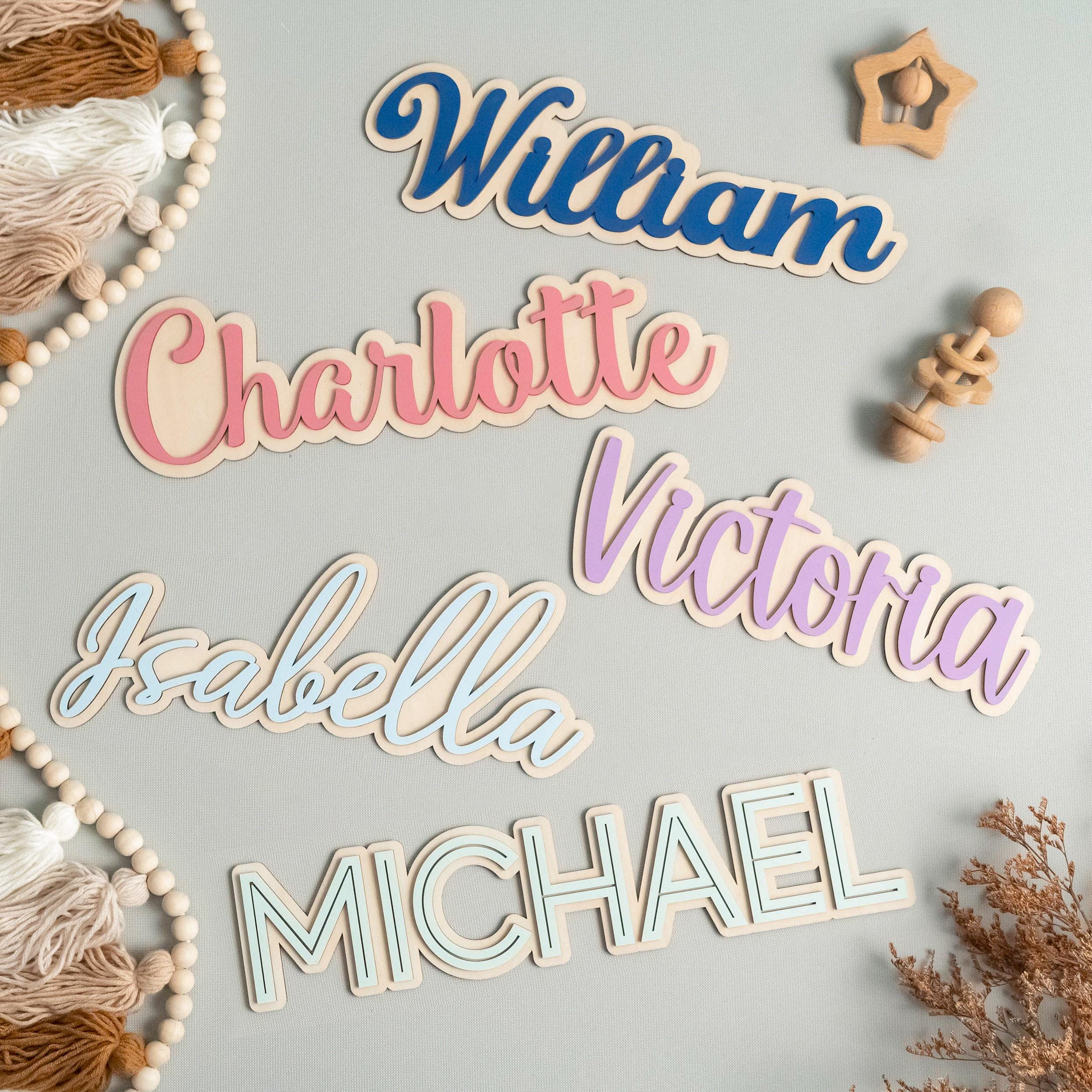 Personalized Kids Door Name Sign