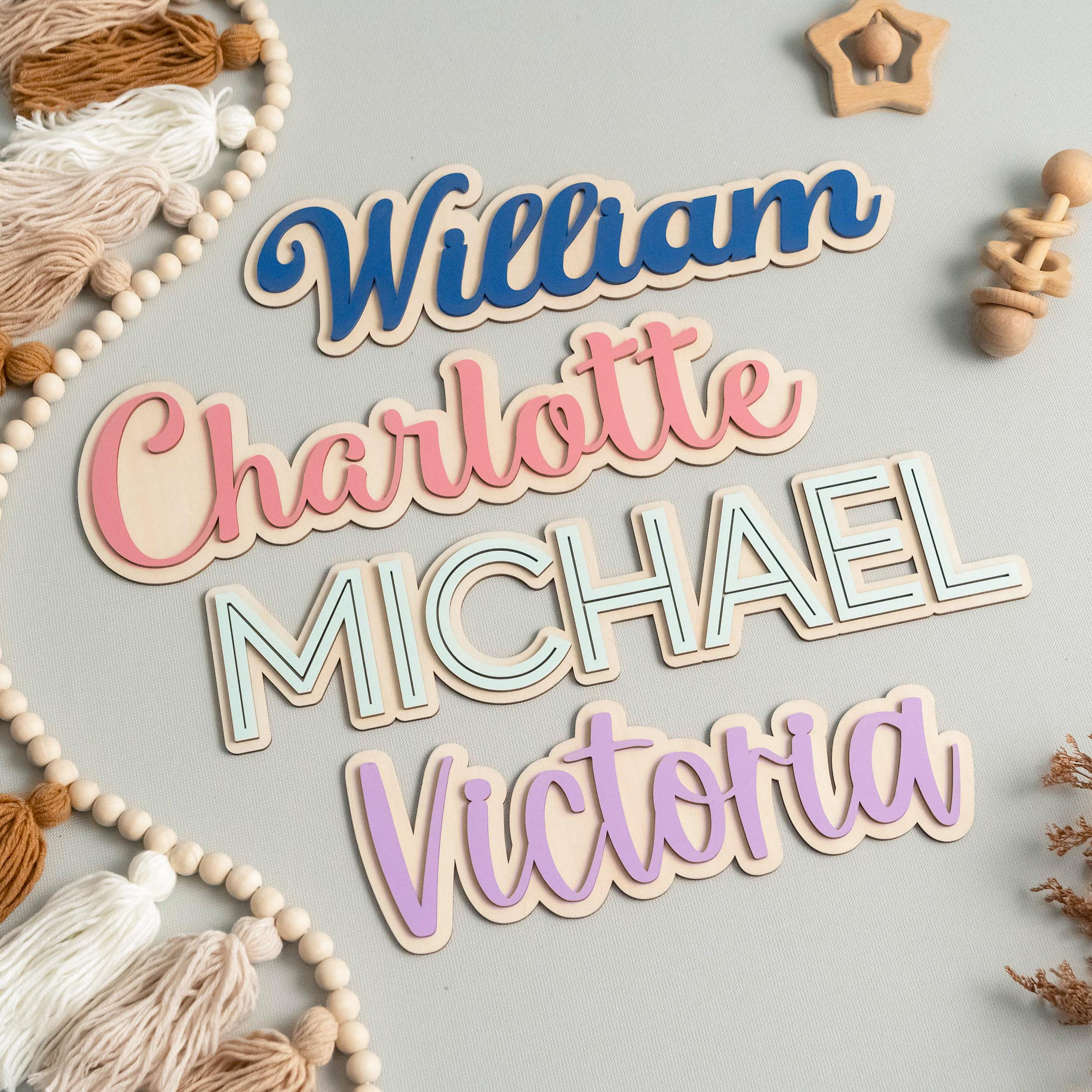 Personalized Kids Door Name Sign
