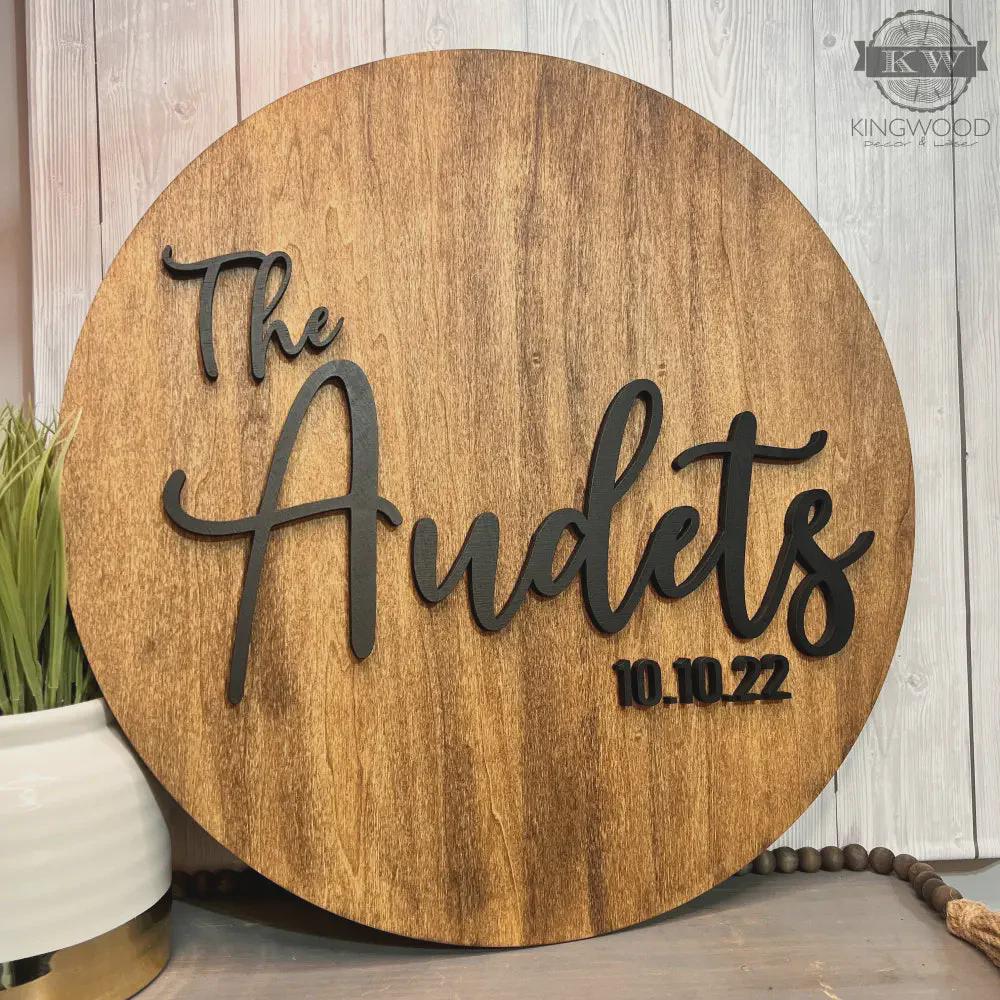 3D Engraved Wooden Sign - Outdoor Wooden Sign