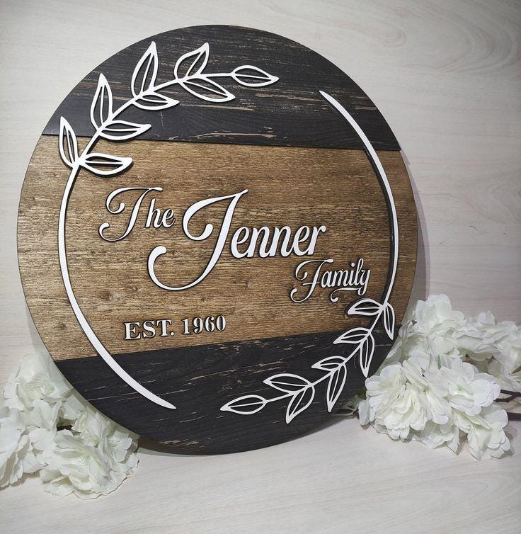 3D Engraved Wooden Sign - Outdoor Wooden Sign