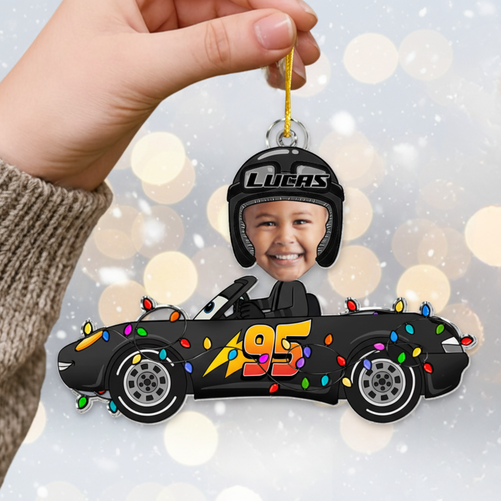 Custom Baby Face Ornament - Personalized Acrylic Photo Keepsake Gift