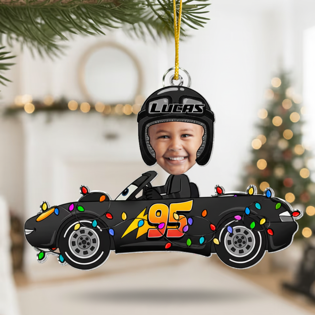 Custom Baby Face Ornament - Personalized Acrylic Photo Keepsake Gift
